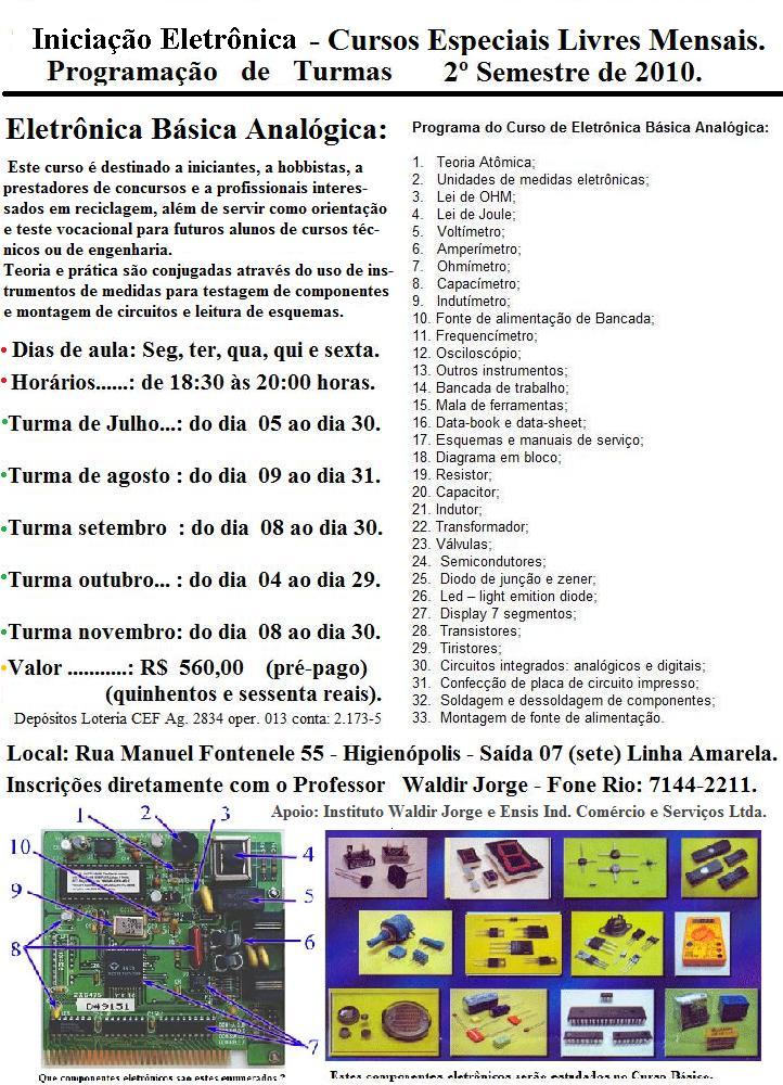 Programa_seg_sem_2010_Curso_Eletronica_Basica_Analogica